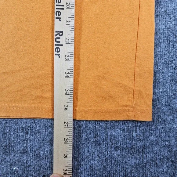 Vintage Polo Jeans Co Ralph Lauren Orange Polo Shirt Men's Medium American Flag - Picture 7 of 7